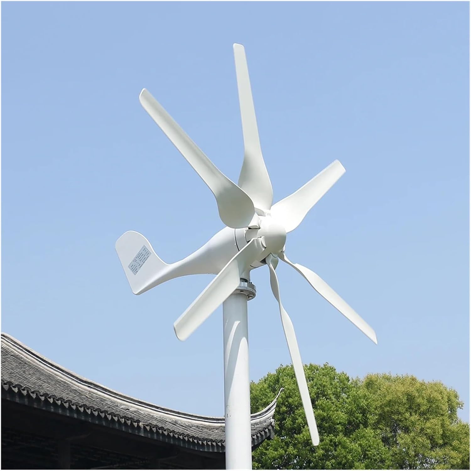 Wind Turbines, 6 Blades 800w New Energy Wind Turbine Nerator 12v 24v High Efficient for Home Yacht Farm(48V)