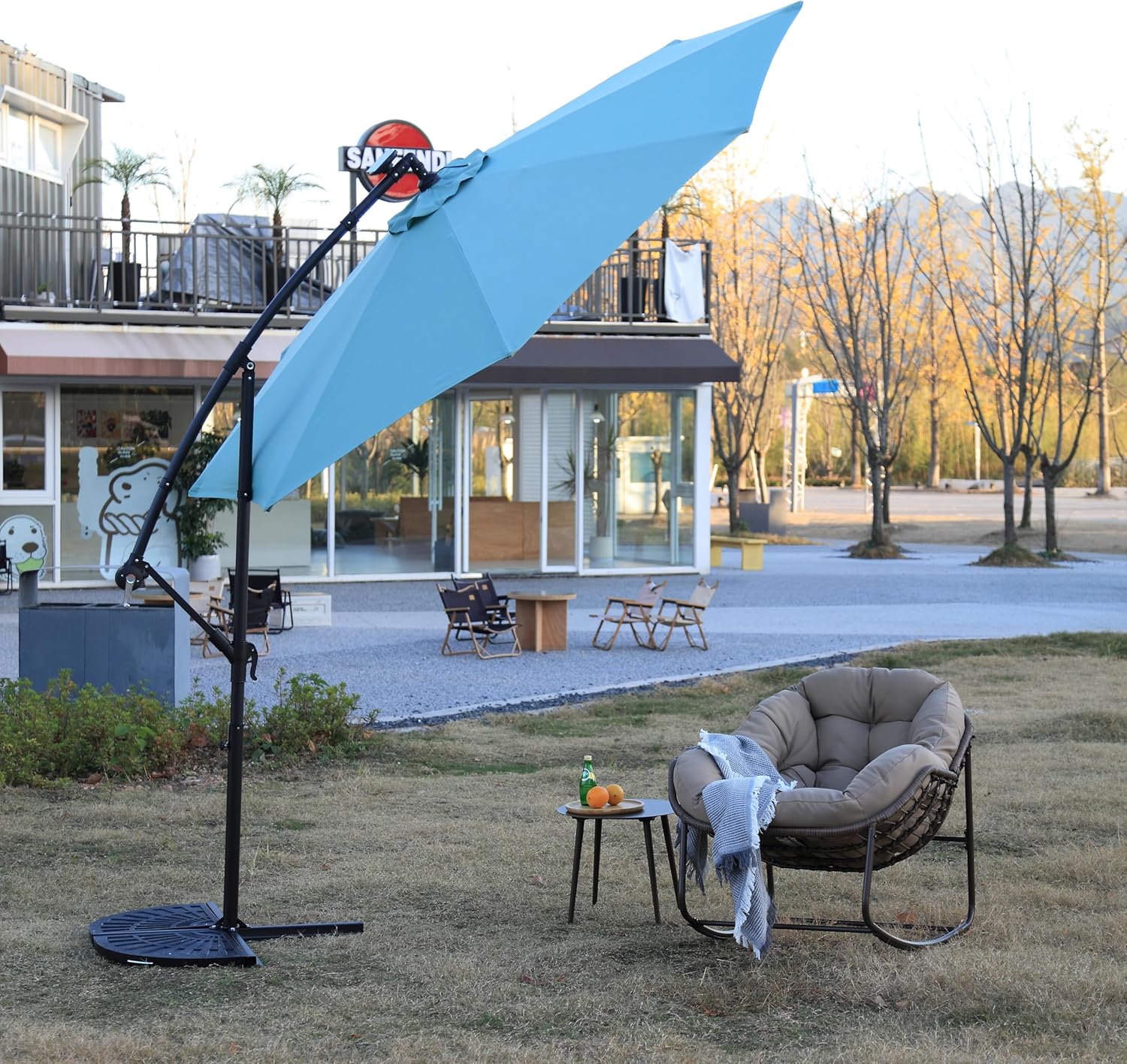 32'' Bridgeman Star and Moon Iron Outdoor Fire Pit with Grill & Poker Patio Heater