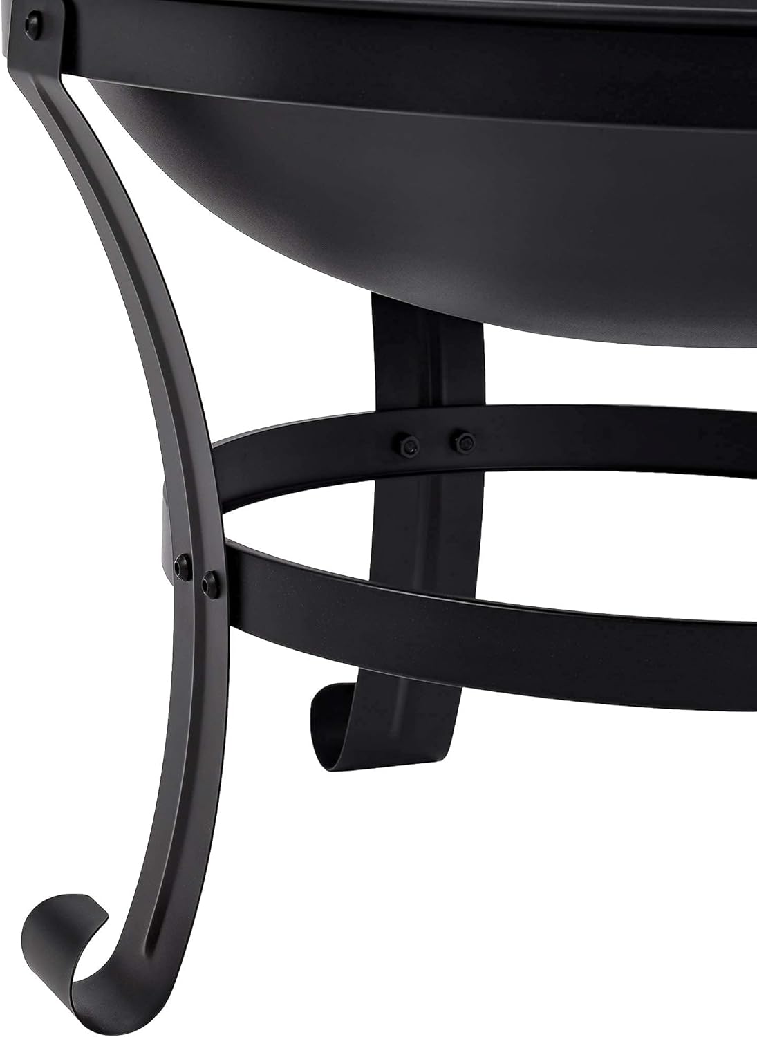 Outdoor Fire Pit,Metal Wood Burning Fire Bowl with Poker/Charcoal Grid/Mesh Cover,Garden Patio Heater Grill Camping Bonfire Dia: 56cm