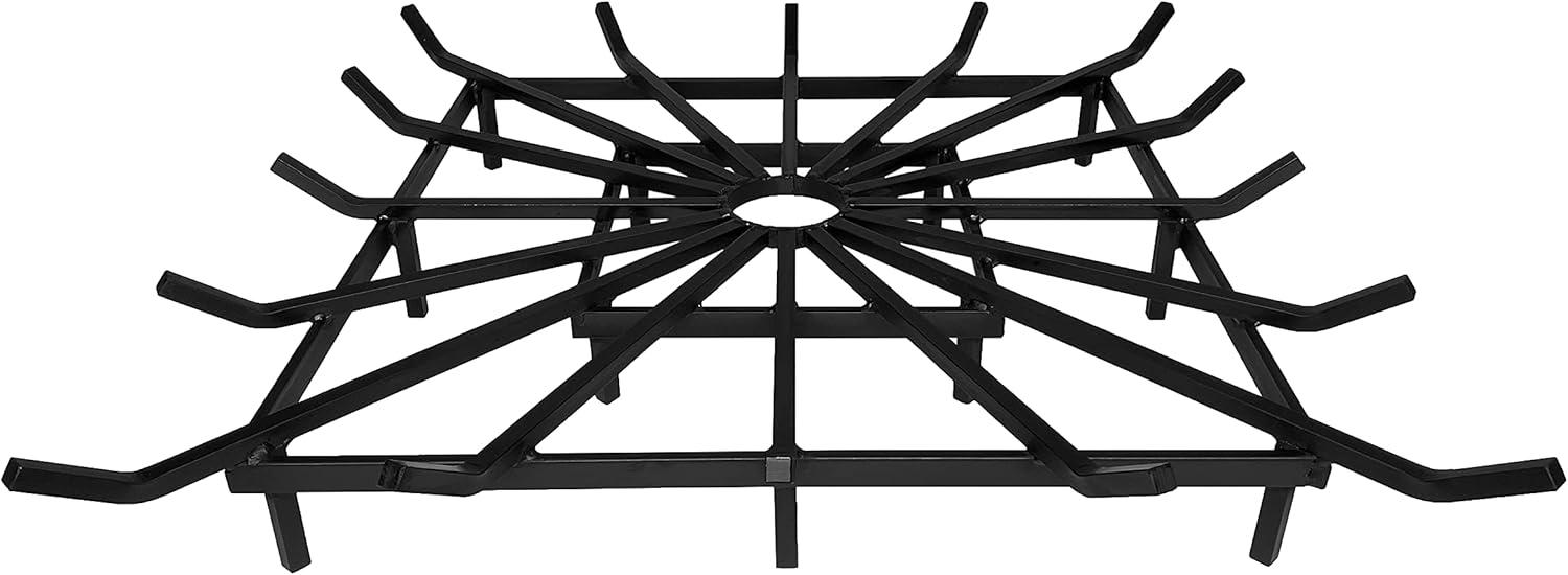 SteelFreak Heavy Duty Square Wheel Fire Pit Grate - Made in The USA (36 x 36 Inch)