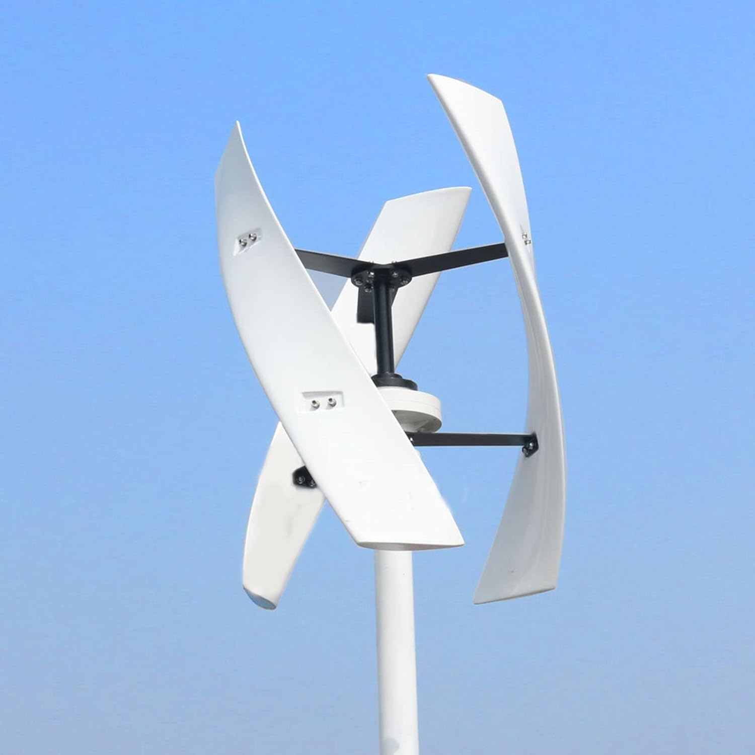 1000W New Wind Vertical Turbine Generator Kit, 12V 24V 48V 220V with MPPT Hybrid Controller Low Noise Verticalwind Turbine (White)