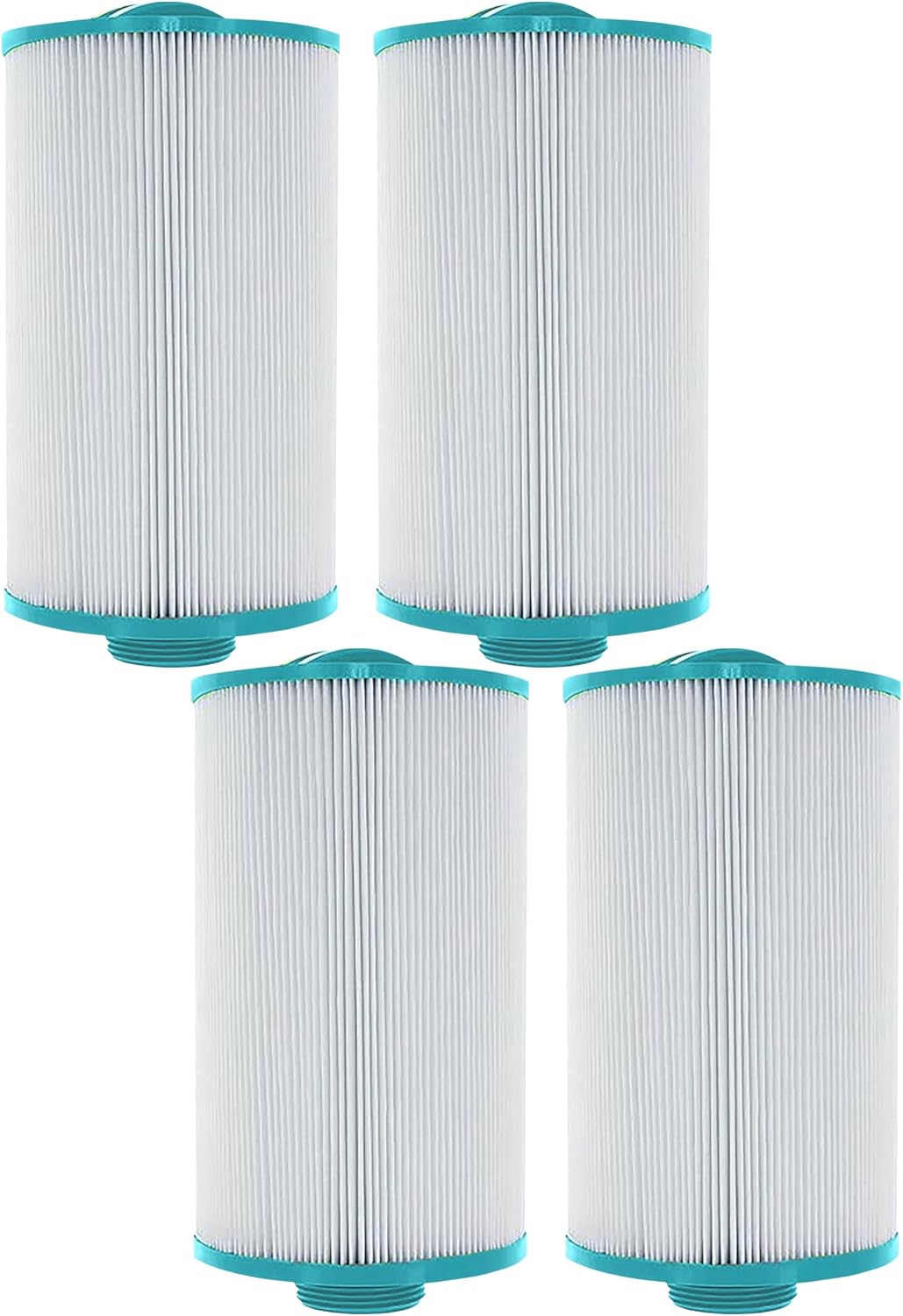 Hurricane Filters 4 Pack HF4H21-01 Advanced Pool Filter Cartridge - Replacement for PTL18P4, Unicel 4CH-21, Filbur FC-0136, Pageant Spa Top Load