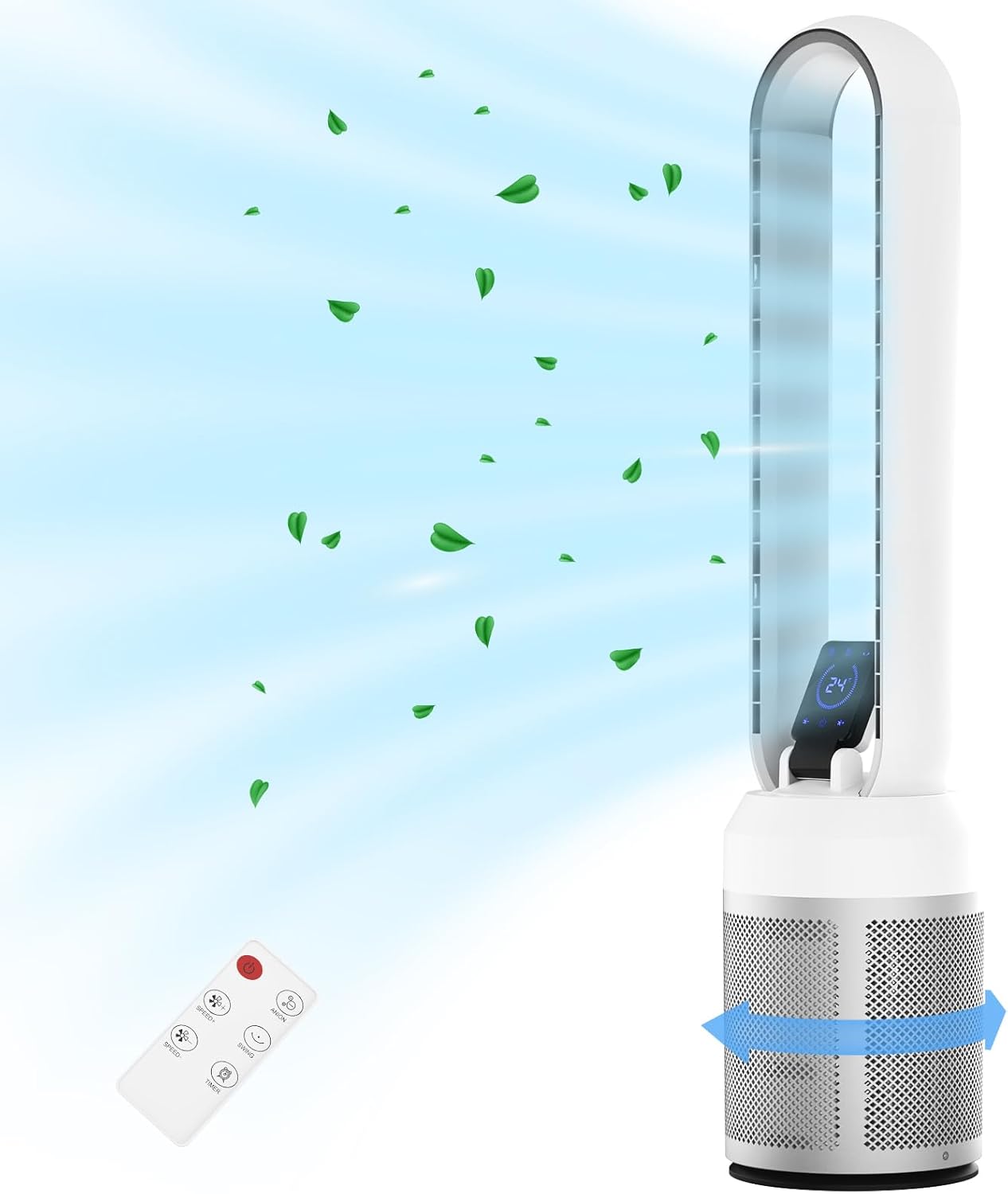 ADVWIN Bladeless Fan for Bedroom, 38