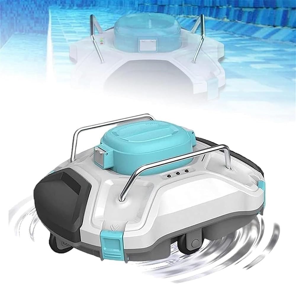 Underwater Automatic Pool Vacuum Cleaner, Fully Automatic Robotic Pool Cleaner Wall-Climbing Underwater Cleaner
