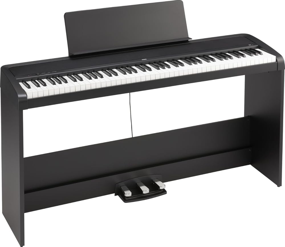 Korg B2 88-Key Digital Piano w/stand; Audio/MIDI USB; Software Included - Black