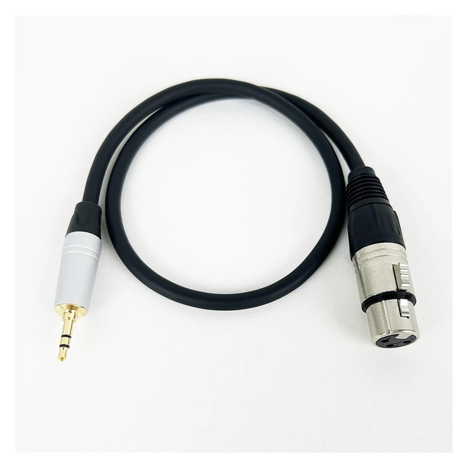 3.5mm Stereo TRS Jack to XLR Female Cable Male to Female Audio Cable Microphones Speakers Sound Consoles Amplifier(Blacksilver,15M)