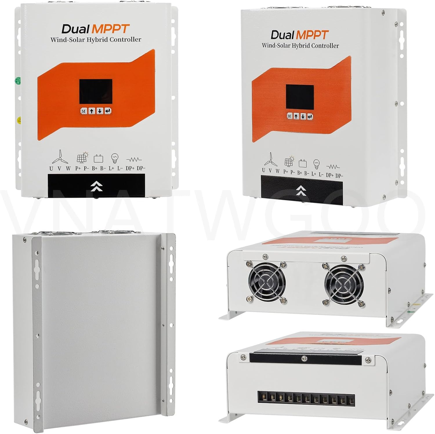 5000W Dual Mppt Solar Wind Controller Mppt, 12V/24V/48V Hybrid Charge Regulator, with External Dump Load 48V