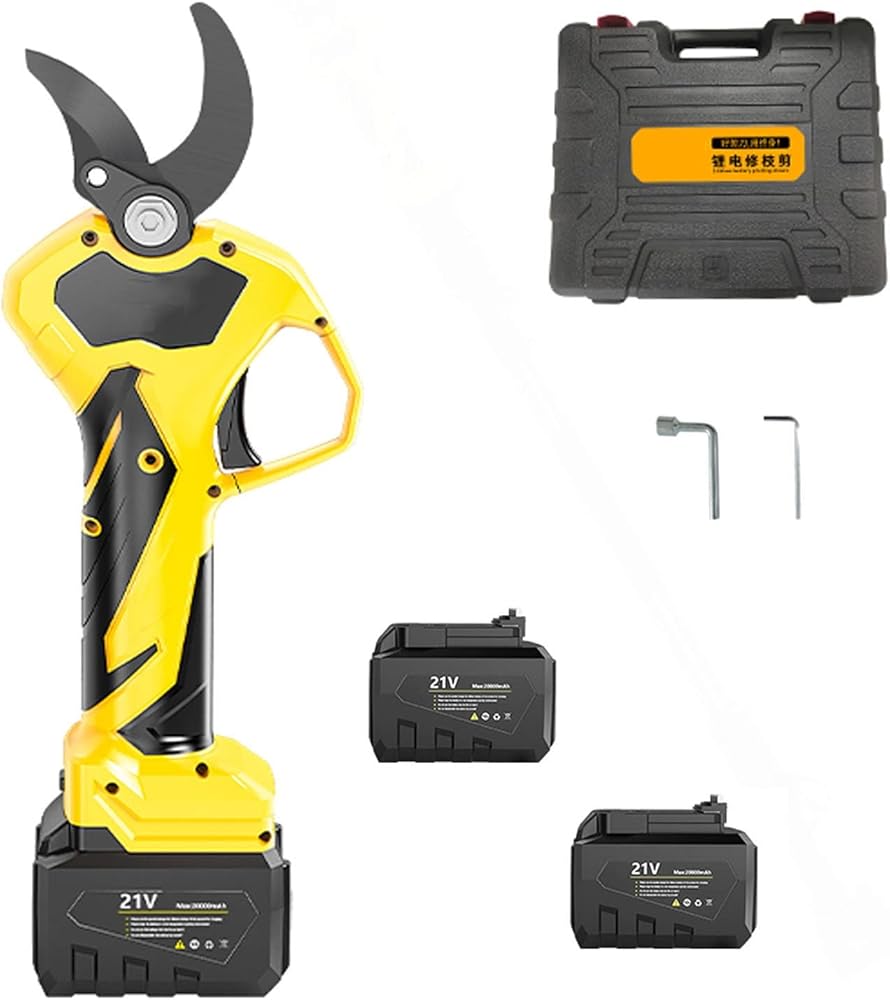 Pruning Shears for Garden Electric Secateur Pruner Cordless Professional Electric Scissors 40mm/1.56inch Branch Cutter LCD Power Display