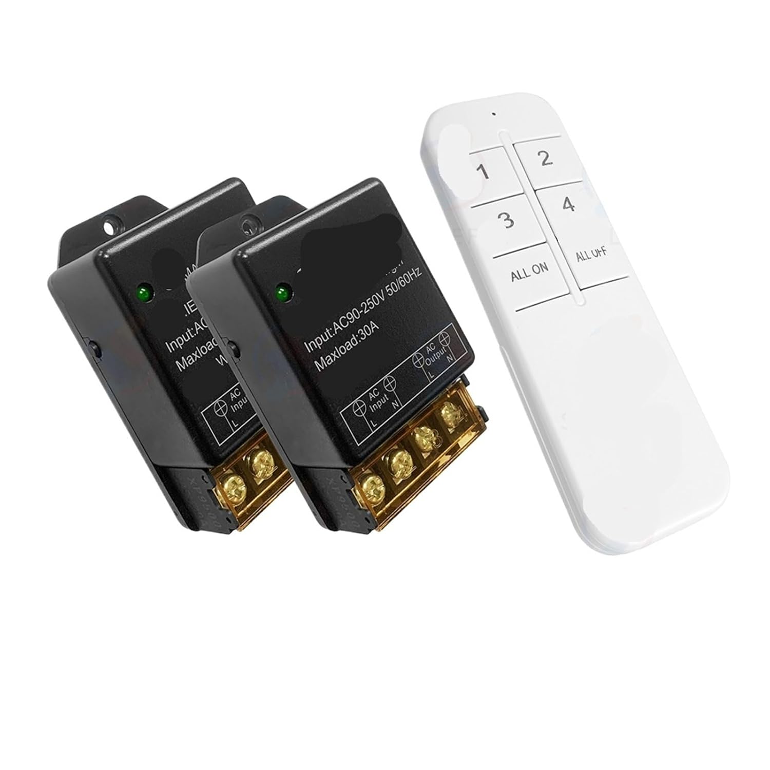 Switch 110V 220V 30A High Power Receiver(2Receiver 1Remote)