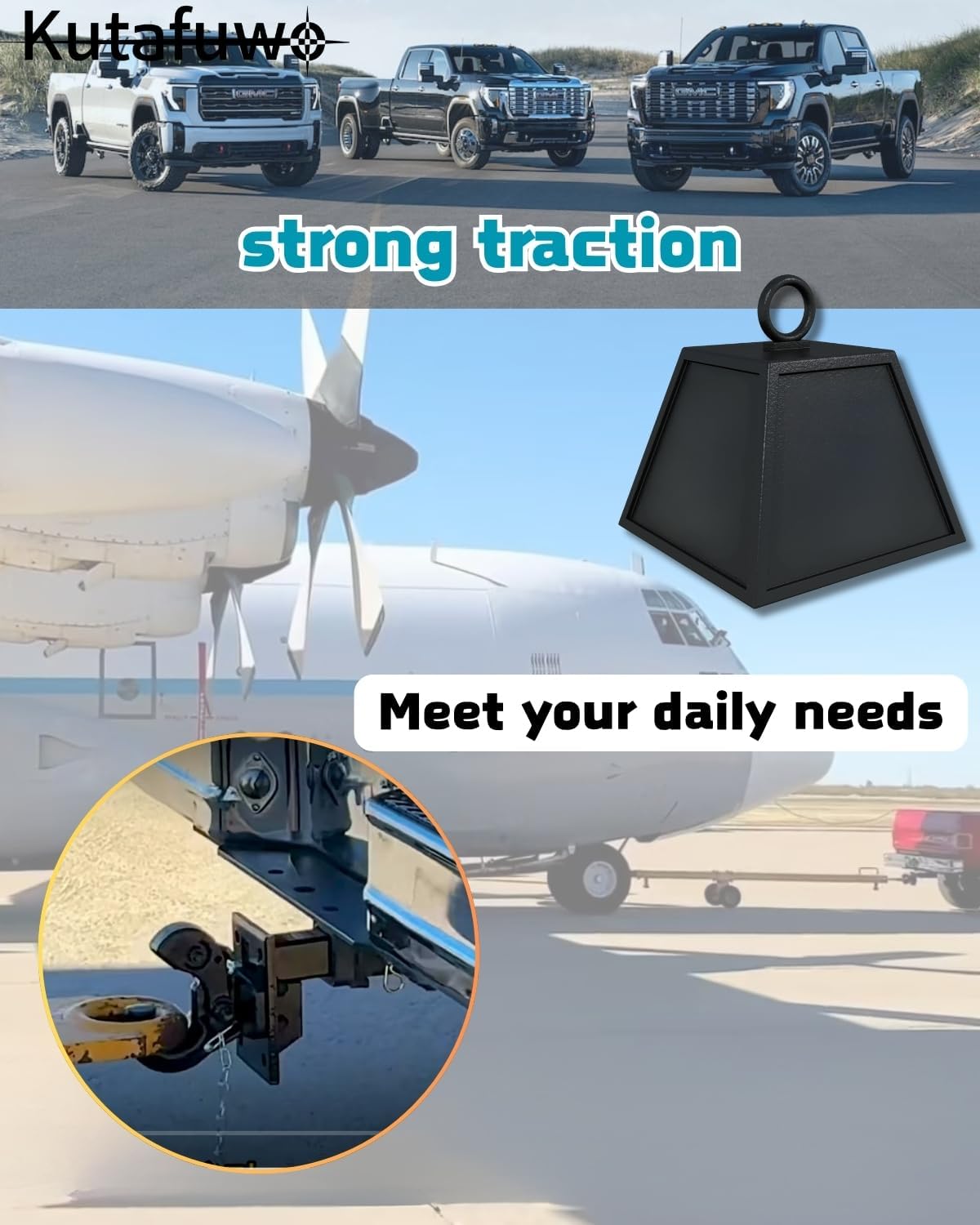 Class 5 Trailer Hitch Receiver for Chevy Sierra/Silverado 2500HD/3500HD(2001-2010) towbar Accessories，No-Drill Installation Trailer 2