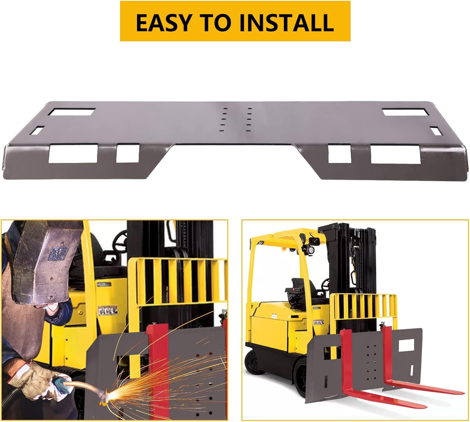 Universal Skid Steer Mount Plate, 1/4