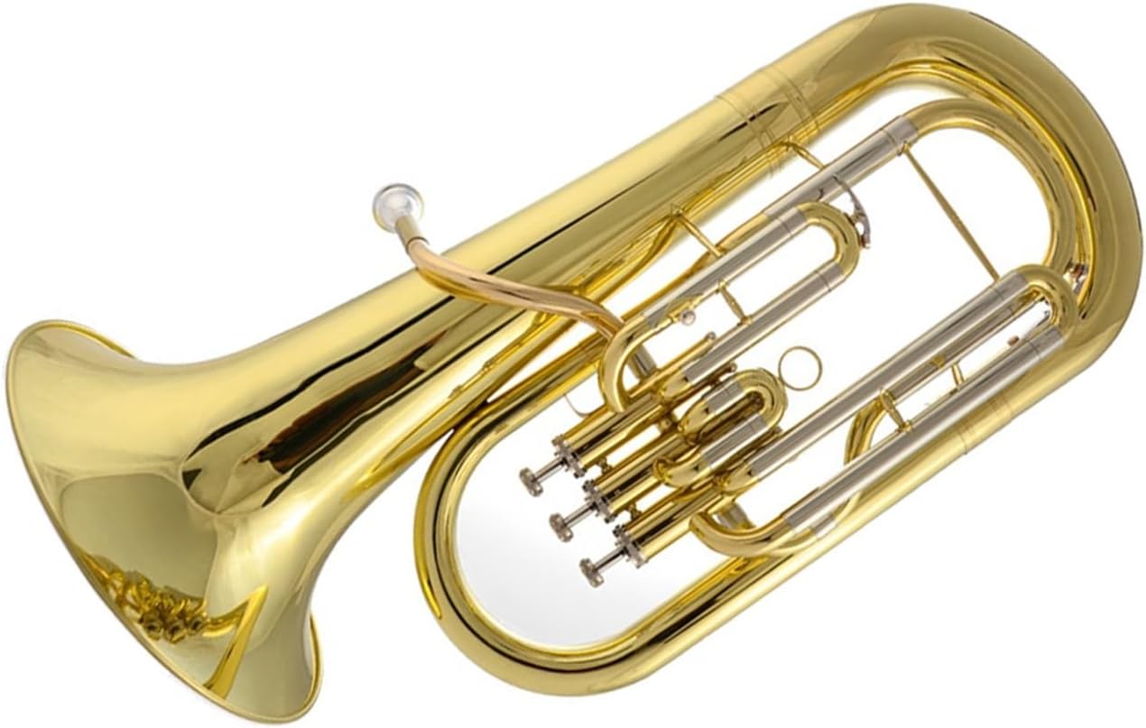 Euphonium For Beginners B Flat Key Three Upright Professional Brass Instrument Euphonium All-brass Instrument