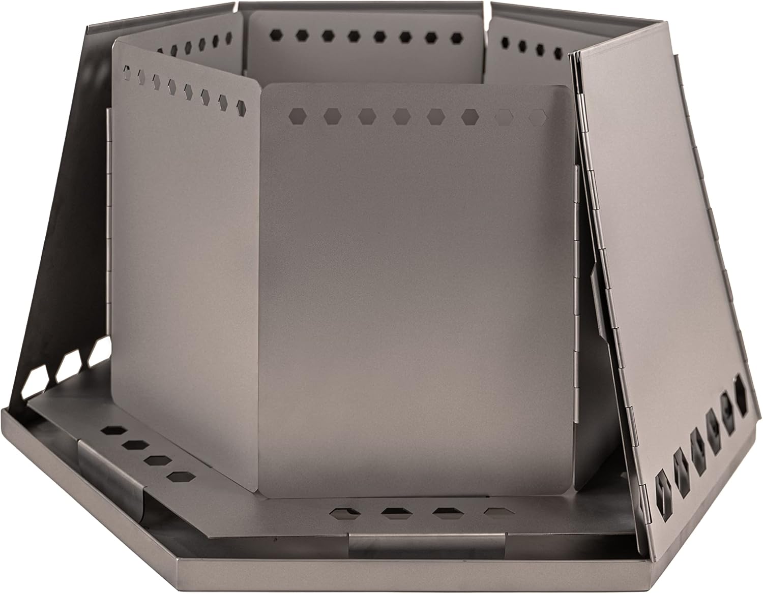 Vargo MegaHex Smokeless Fire Pit: Folding, Portable, and Durable Stainless Steel Fire Pit for Outdoor Adventures