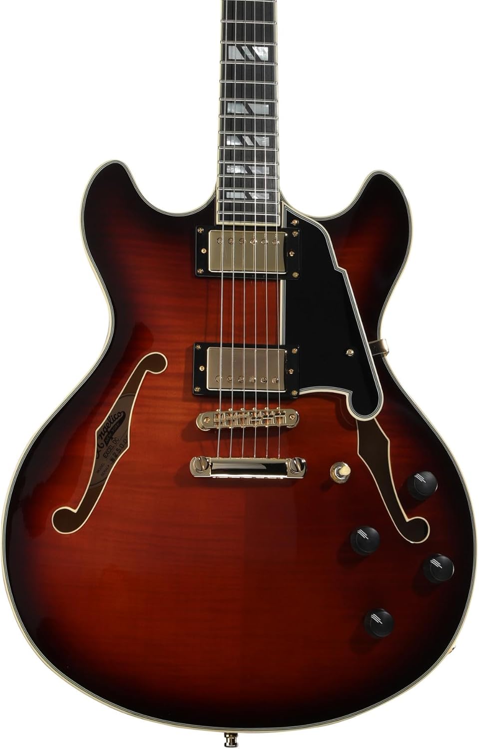 D'Angelico Excel DC Electric Guitar - Amaretto Burst