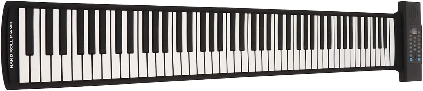 Keyboard Piano, Roll Up Piano, Foldable Digital Piano, Portable Electric Piano with 88 Keys, Pedal, Arranger Keyboards with Speakers, LED Display, MIDI Smart Piano for Birthday Gifts