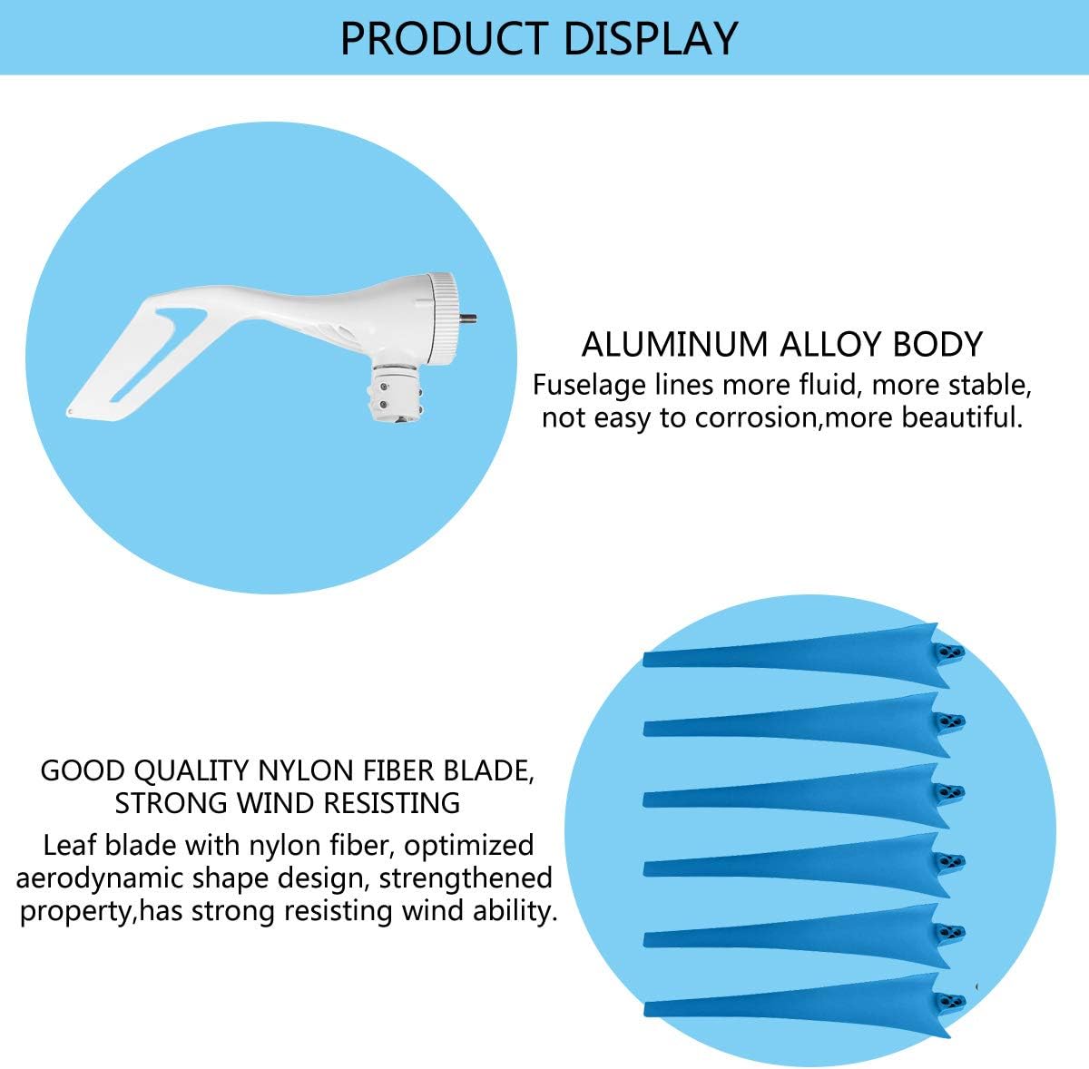 S2 9000W 6 Blade Power Wind Turbine Generator Hoop Type with Controller Windmill Energy Turbines for Home Street Lamp Boat