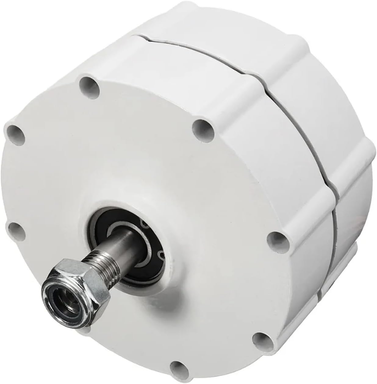 Wind Turbine Generator Kit, Three Phase Permanent Magnet nerator 500W PMG Alternator with DC Controller for Horizontal Or Vertical Wind Turbine for Hybrid Solar Wind System(WB,Double Shaft_48V)