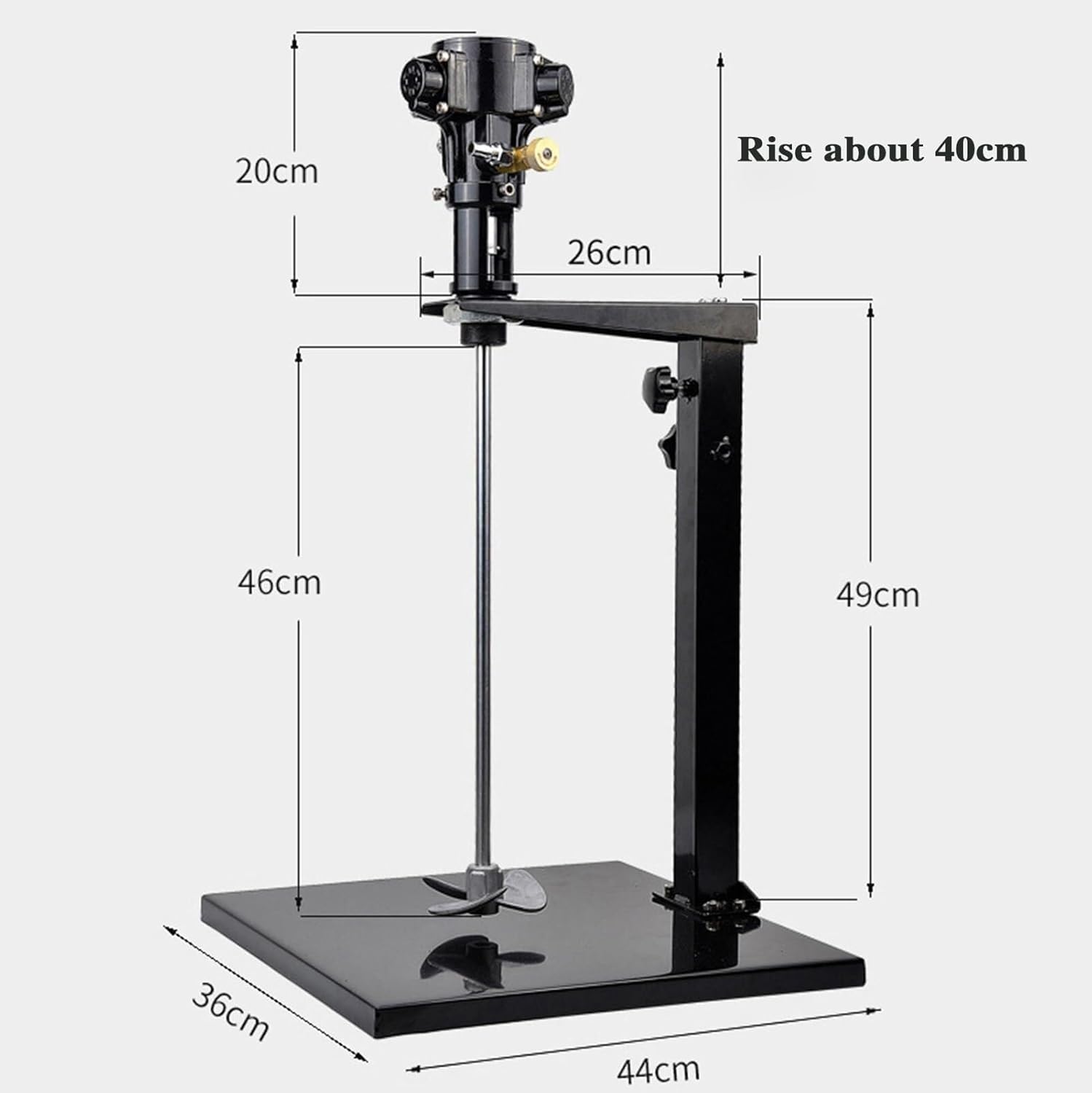 Pneumatic Paint Mixer Machine, 5 Gallon 1/8HP Air Agitator, Coatings Mixing Machine with Stand, for Viscous Liquid Ink Dye