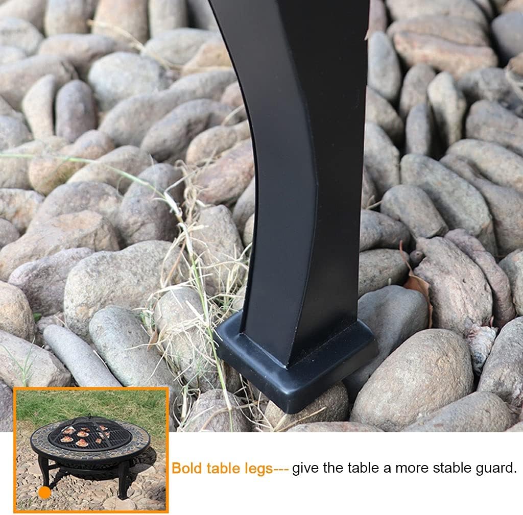 Home Fire Pit Bowl Fire Pit, Barbecue, Coffee Table Three in One Domestic Charcoal Grill Villa Courtyard Heating Stove Outdoor Fire Pit Table