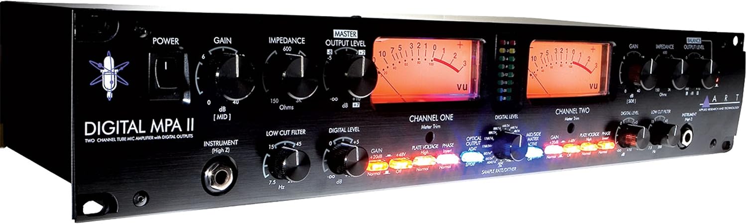 ART Digital MPA II 2-Channel Tube Microphone Preamplifier