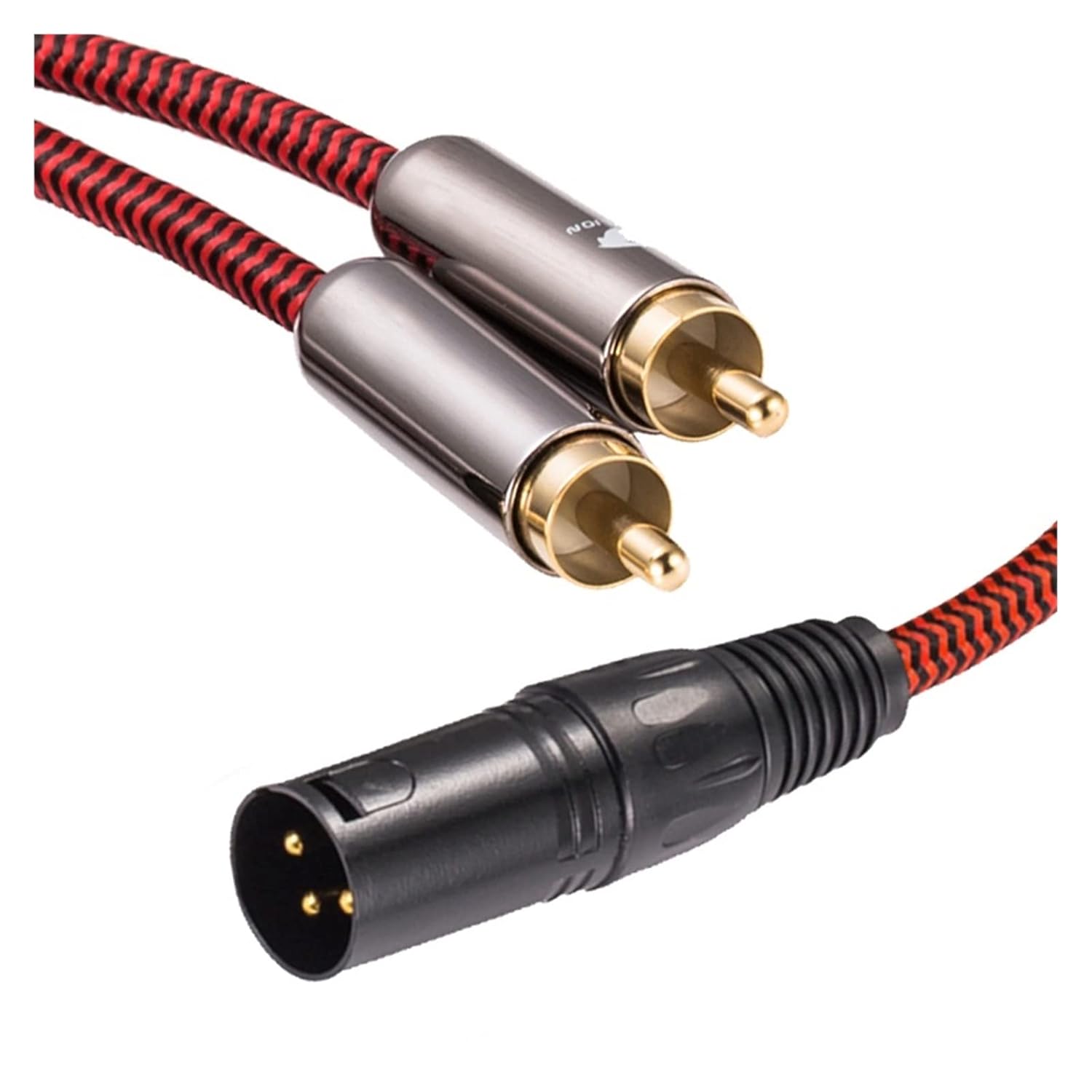 Hengliang Store Cable Regular 3 Pin XLR to Dual RCA Fit for Speaker Amplifier Mixer Console 2*RCA to XLR Cable 1M 2M 3M 5M 8M 10M (Size : 12meter)
