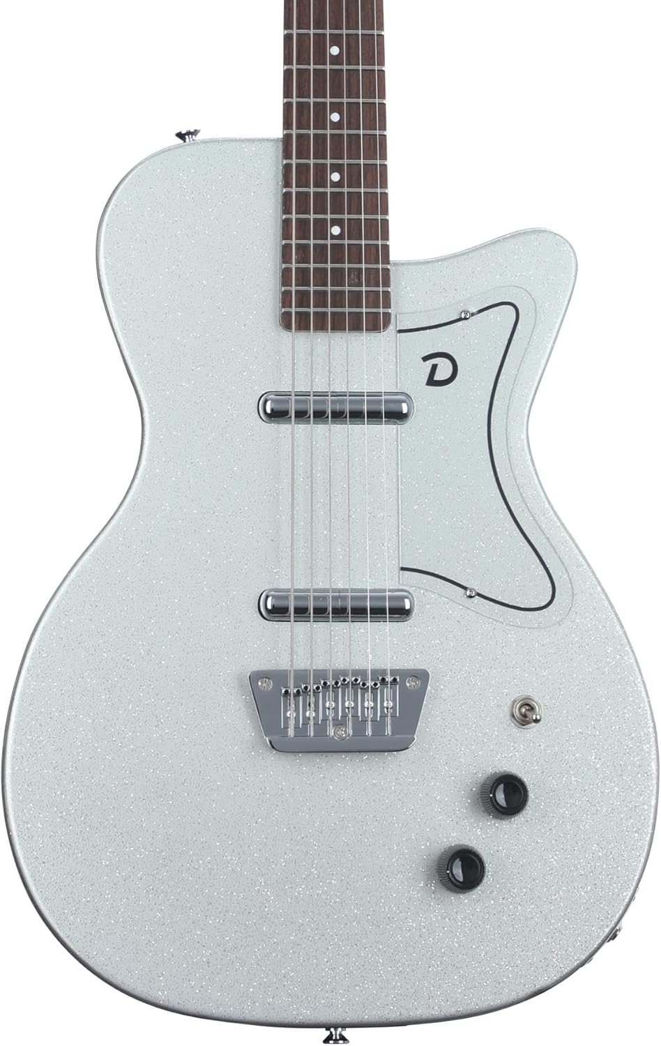 Danelectro Baritone Electric Guitar - Silver Metalflake
