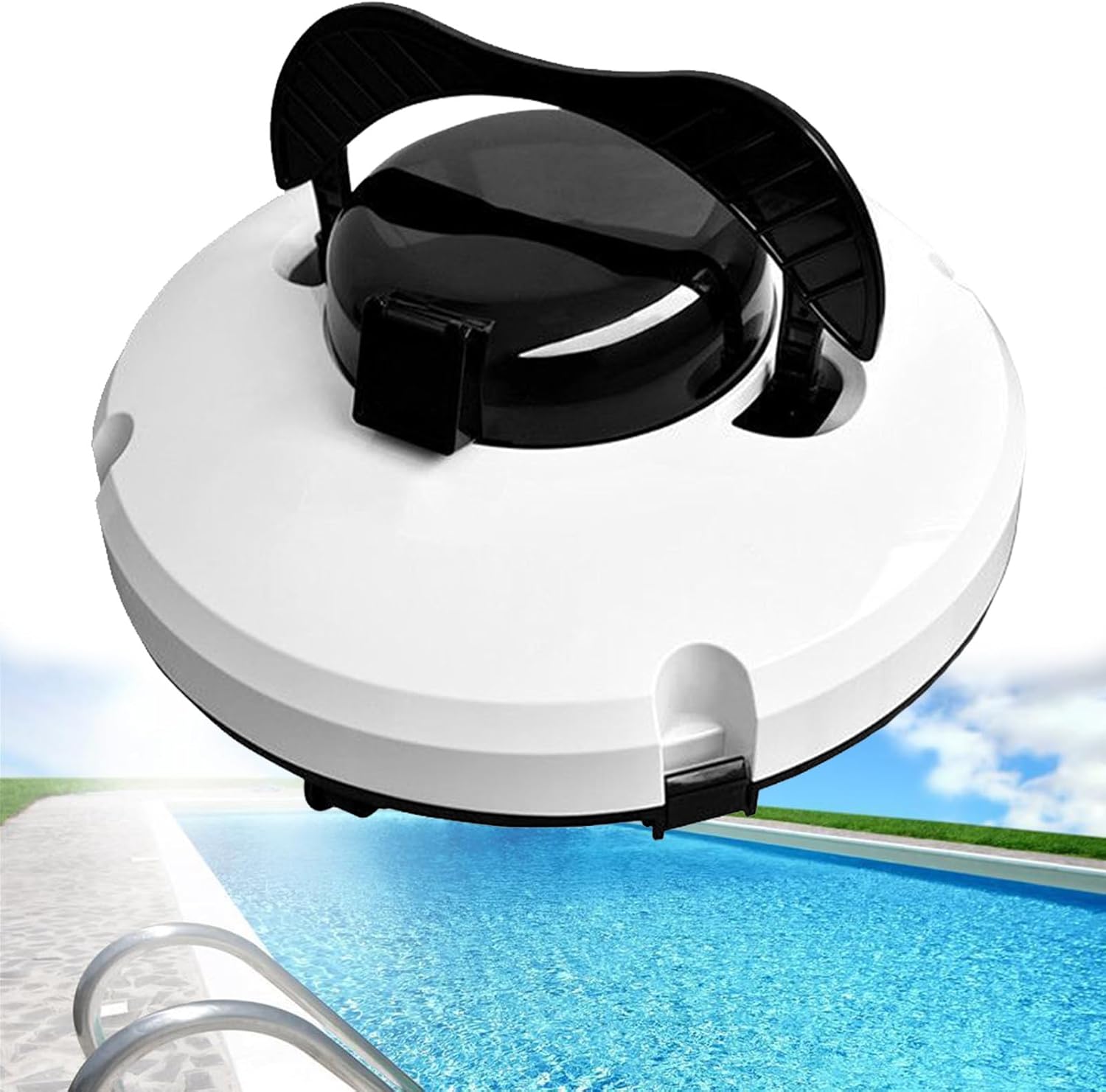 Cordless Automatic Pool Cleaner, Robotic Hoover, Lasts 120 Minutes Robotic Pool Cleaner with LED Indicator, Supports Automatic Parking