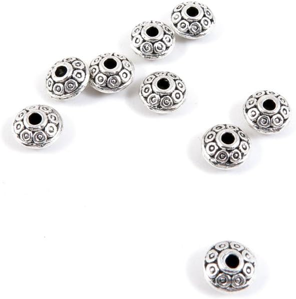 Jewelry Making Charms Antique Silver Tone Color Jewellery Charme Findingss Bulk Wholesale Suppliers Arts Crafts T2LS6 Spacer Beads