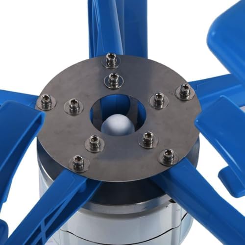 10000W Vertical Axis Wind Turbine Generator - 220V, 5 Blades, Low Wind Speed (2M/S) Home & Camping Power Solution - Durable Blue Wind Power Kit