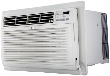 LG 9,800 BTU Through-the-Wall Air Conditioner, Cools 450 Sq.Ft. (18' x 25' Room Size), Electronic Control with Remote, 2 Cooling & Fan Speeds, 4-Way Air Deflection, Supplemental Heat, 230/208V