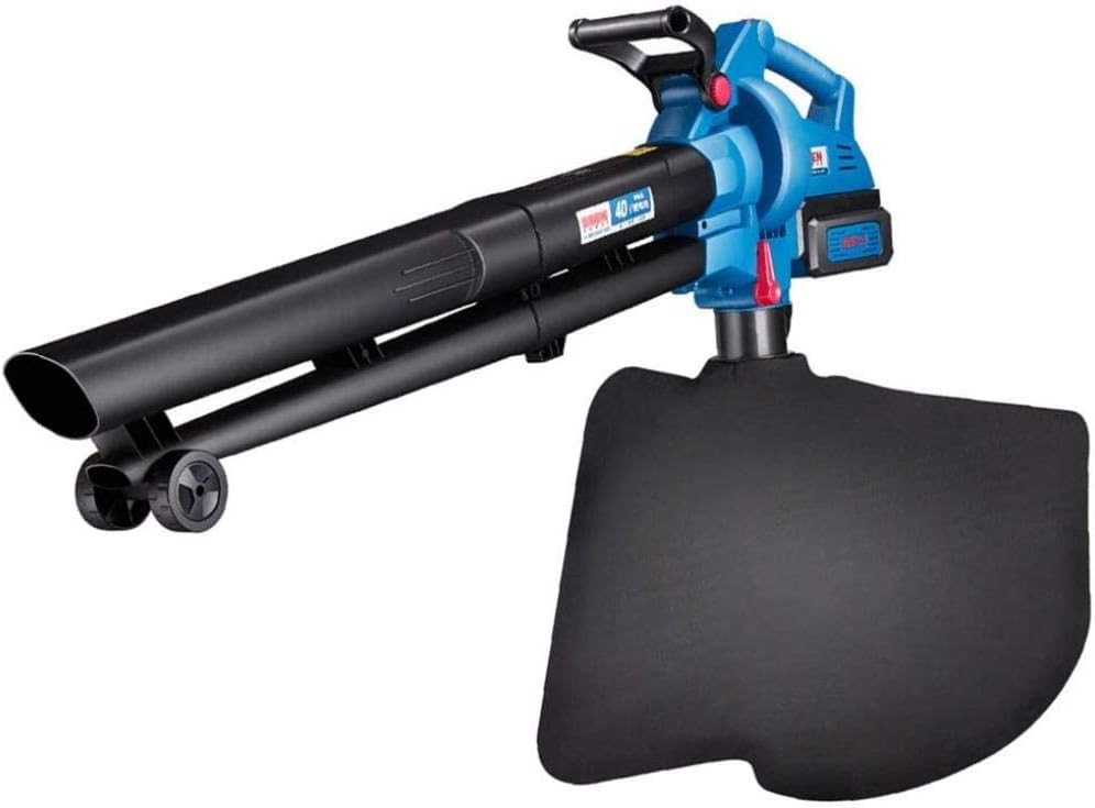 3-in-1 Garden Blower Electric Leaf Blower and Vacuum Shredder Pure Copper Motor wiht 45L Dust Collection Bag 5-Speed Control 40V