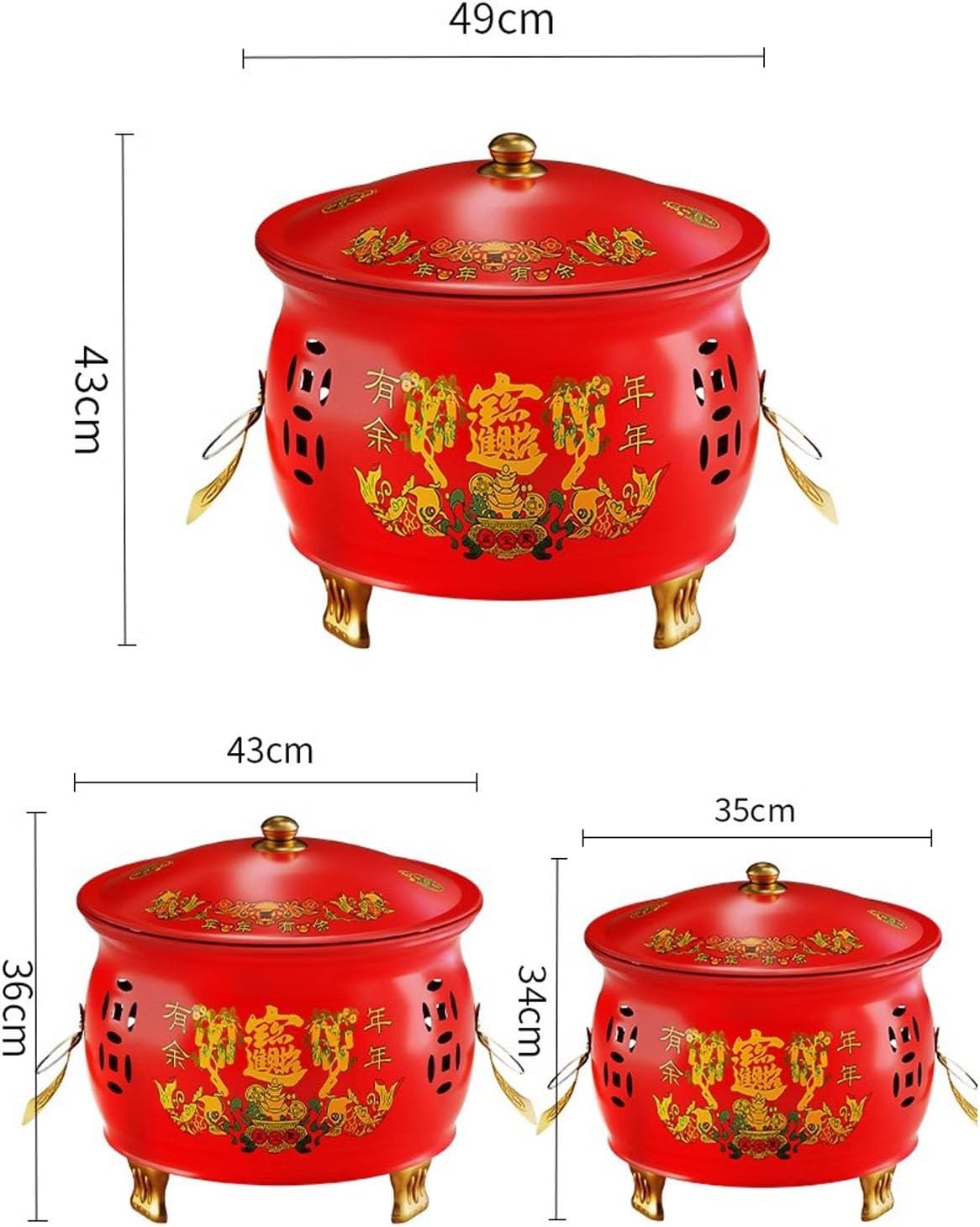 Enamel Burn Barrel Incinerator Can Garden Fire Pit Cage Yard Debris Furnace Burning Bin Bucket Garden Metal Incinerator Burn Barrels for Outside for Burning Trash Incinerator Burn Cage(35x34cm)