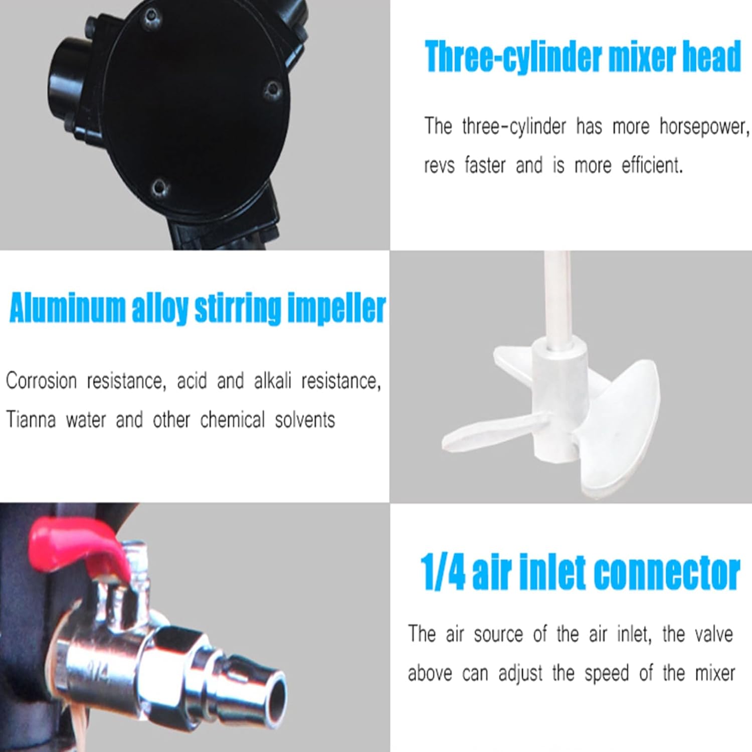 Pneumatic Paint Mixer Pneumatic Paint Mixer Machine, 5 Gallon Automatic Lift Paint Stirrer Height Adjustable, Ink Coating Mix Tool