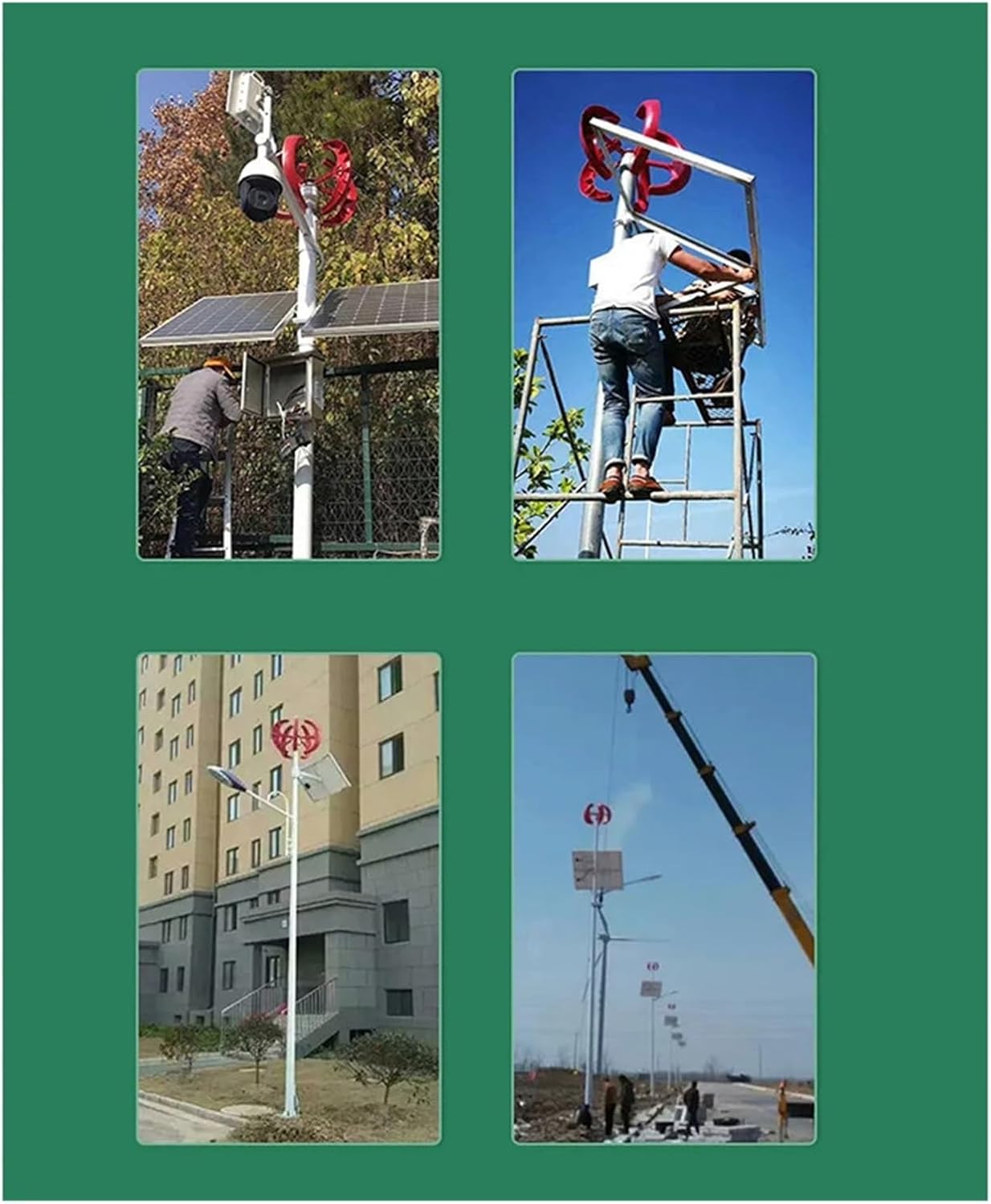 200W Wind Turbine Generator Kit, Vertical Axis Wind Turbine DC 12/24V Wind Power Turbines Generator 5 Blades Wind Turbine Generator Low Starting Speed for Home