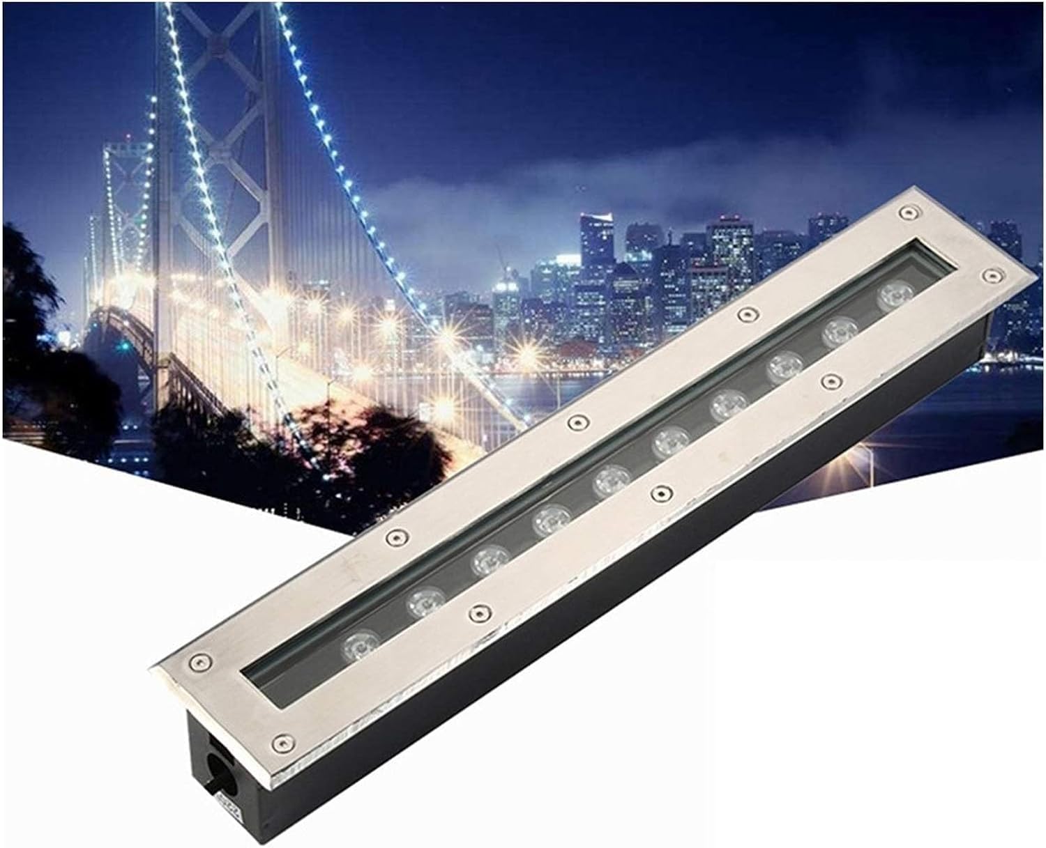 Well Lights Landscape, LED Well Lights, Outdoor Buried Lights, Outdoor Landscape Lights, Energy Saving Underground Light(Yellow,24W)