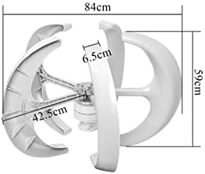 2000W Vertical Wind Turbine Generator - Low Noise 12V/24V/48V with MPPT Charge Controller - Efficient Windmill Power for Renewable Energy (Turbine Only, Blue)