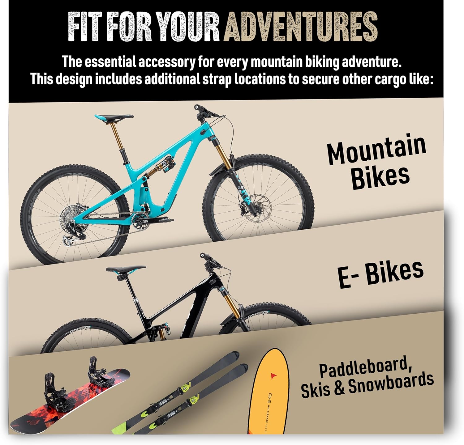 Send It. High Roller Tailgate Bike Pad V2 - Truck Accessories for Mountain Bikers, BMX, Ebikes & More (Full Size)