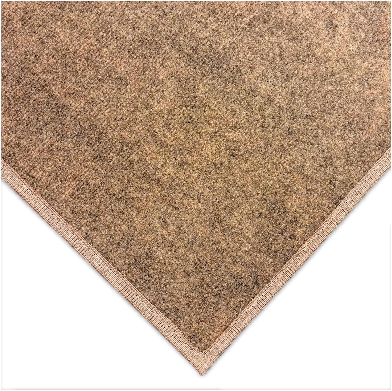 KOECKRITZ - 4'x6' Rectangle - Chestnut - Light Weight Economy Indoor/Outdoor Carpet Patio & Pool Area Rugs | Easy Maintenance - Just Hose Off & Dry! - 10 Colors to Choose from - VIT