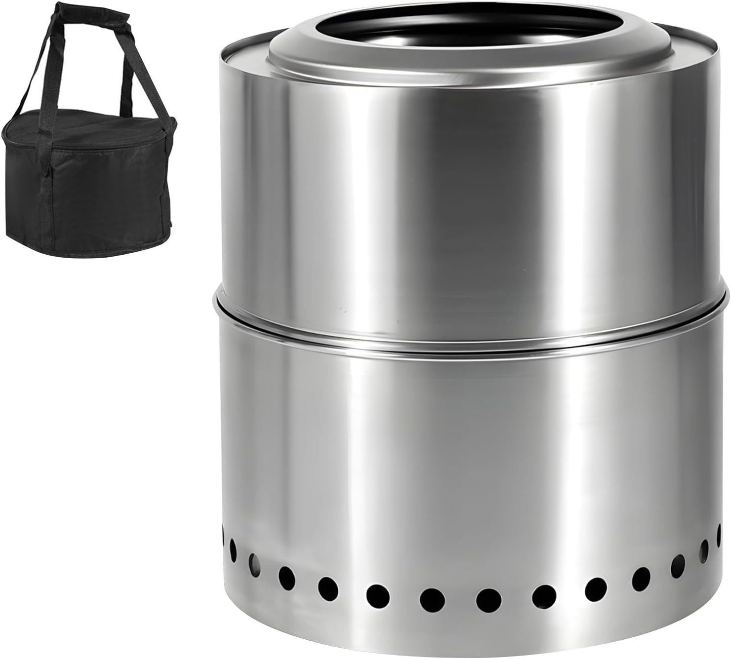 Detachable 11 Inch Bowl with Ventilated Collector for Patio Parties Pliable Firepit Barbecue