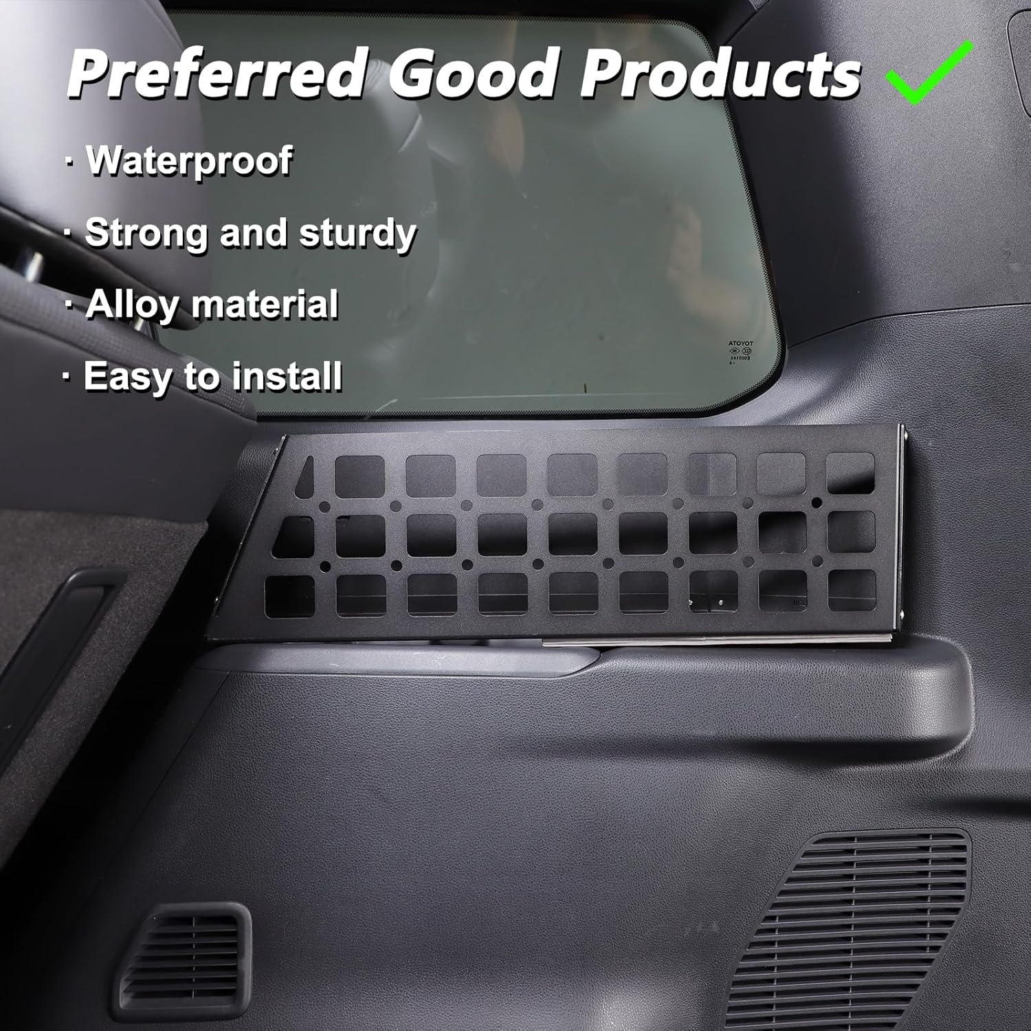 Trunk Side Rack Cargo Storage Shelf Compatible with Toyota Land Cruiser 250 Prado LC250 J250 2024 2025 Accessories, Trunk Organizer Multifunctional Storage Basket Bag