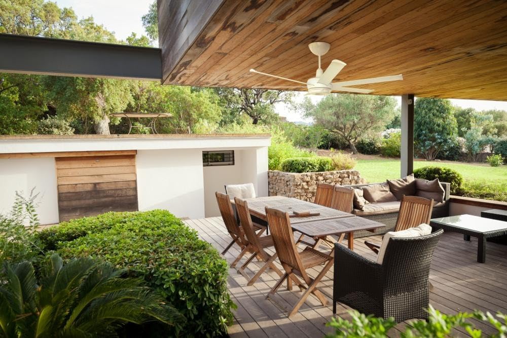 Big Ass Fans – es6 Smart Ceiling Fan – Indoor and Covered Outdoor Use – Lightweight Design – Contemporary Finish with Downrod Mount - 84