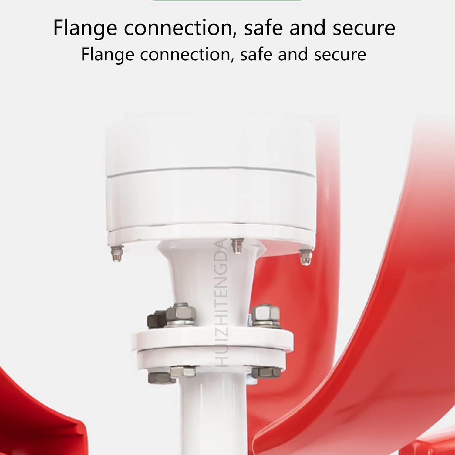 5000W Low Noise Home Vertical Turbine Generator,12V 24V Low RPM Farm Wind Turbine for Home Street Lighting(Red,5 Blades),24v