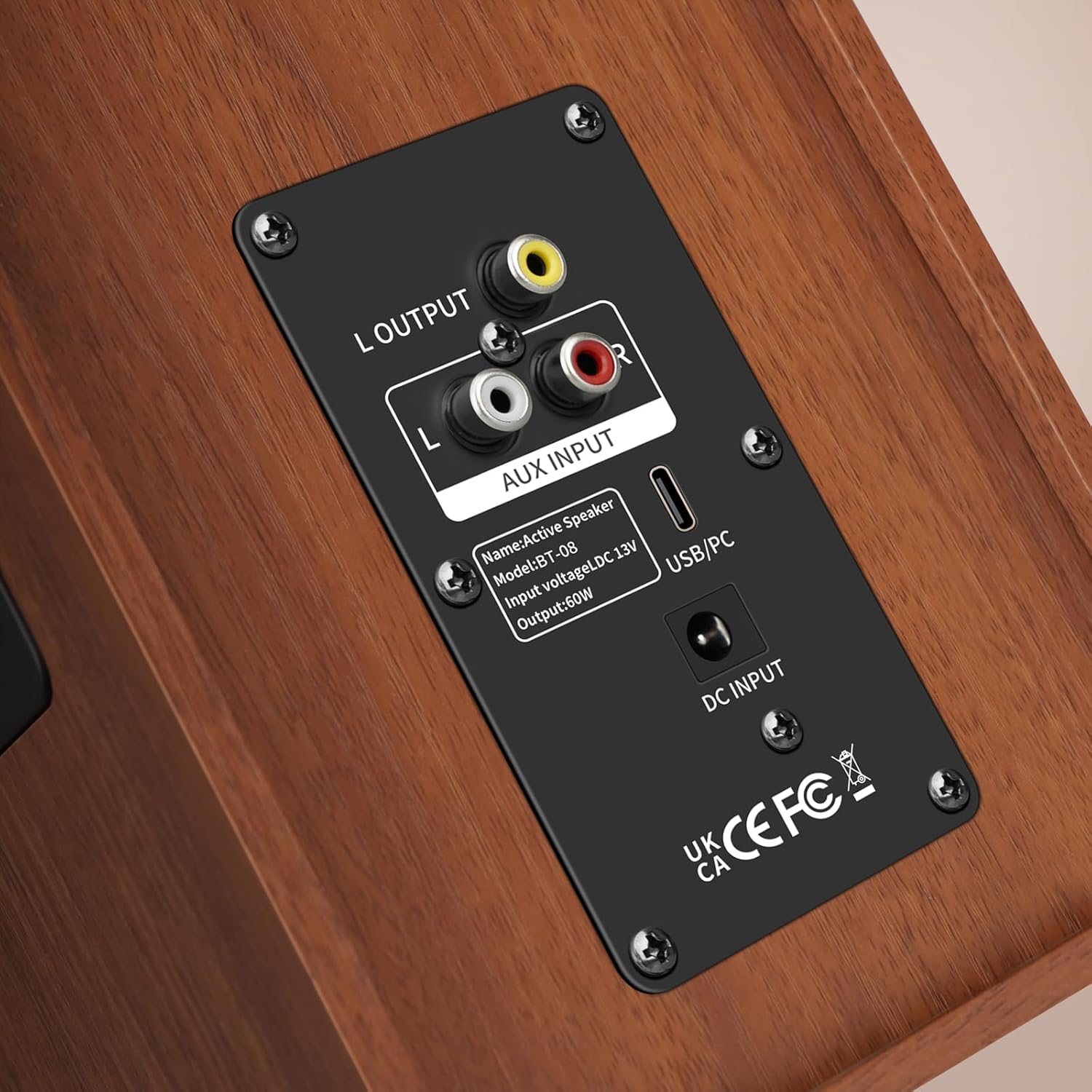 Powered Bookshelf Speakers, 40W X 2 Record Player Speakers with 4 Inch Woofer and a 1