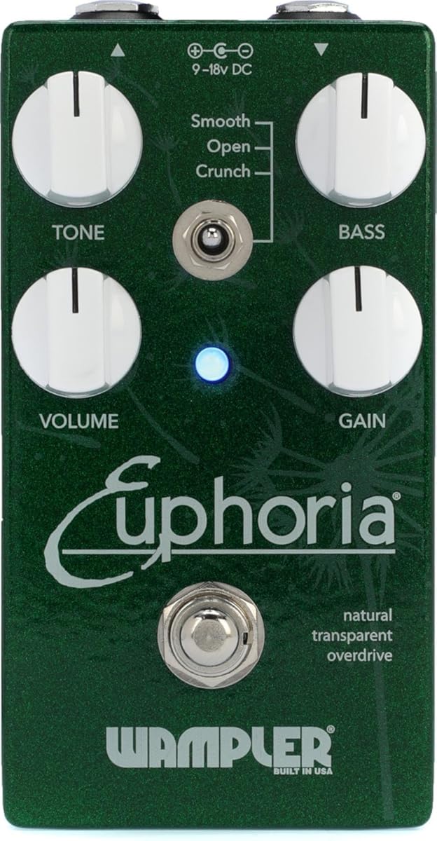 Wampler Euphoria V2 Natural Transparent Overdrive Guitar Effects Pedal