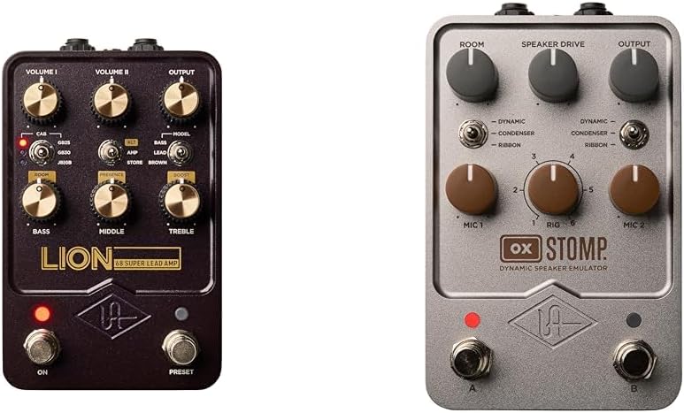 Universal Audio Lion 68 Super Lead Amp and OX Stomp Speaker Emulator Pedal Bundle