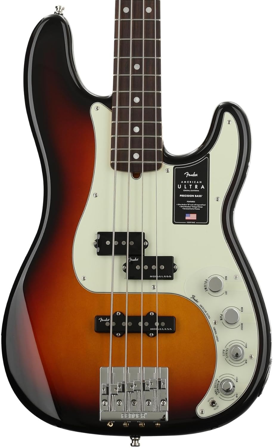 Fender American Ultra Precision Bass, Ultraburst, Rosewood Fingerboard