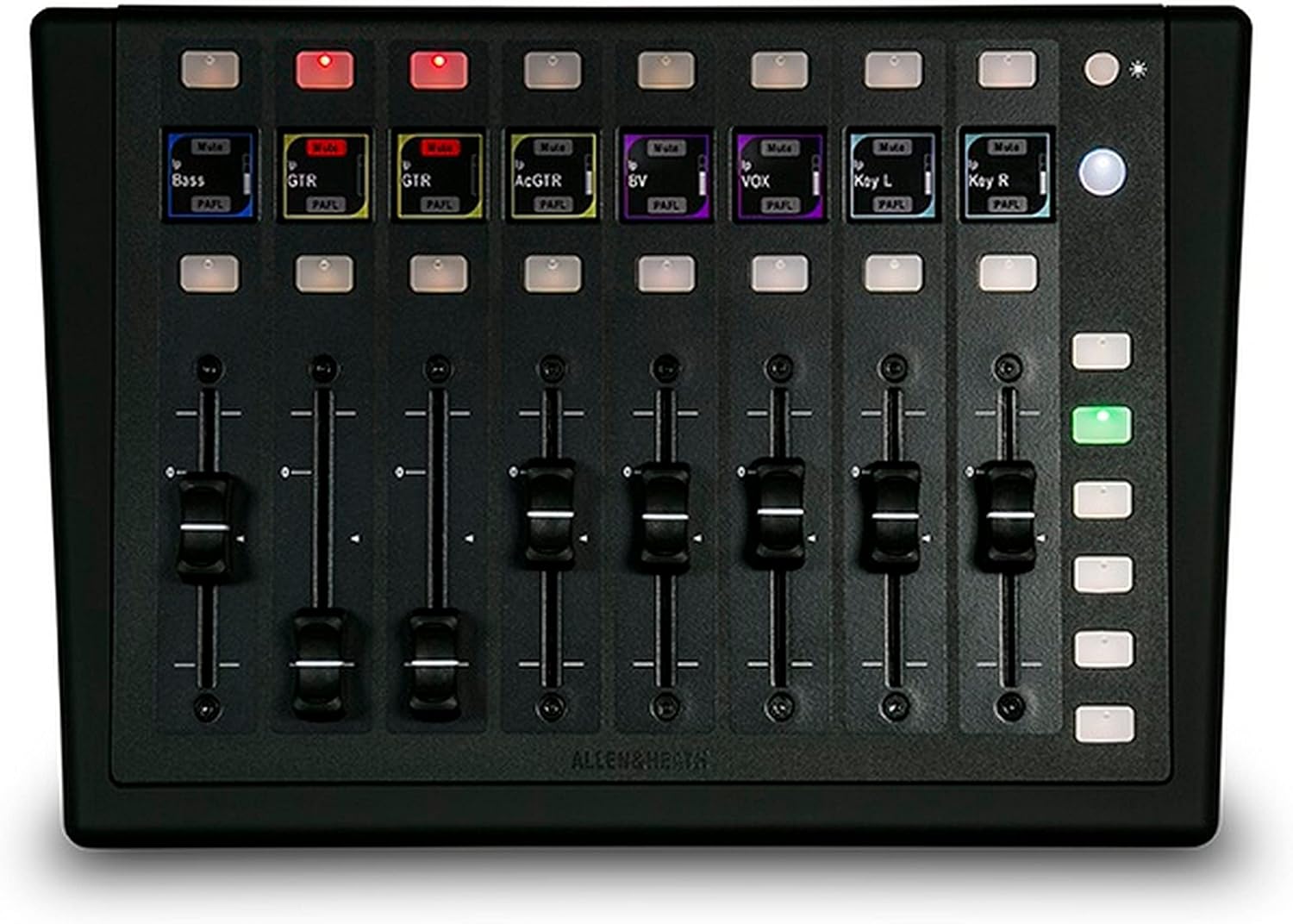 Allen & Heath AH-IP-8 OLED 8 Knob Remote Controller