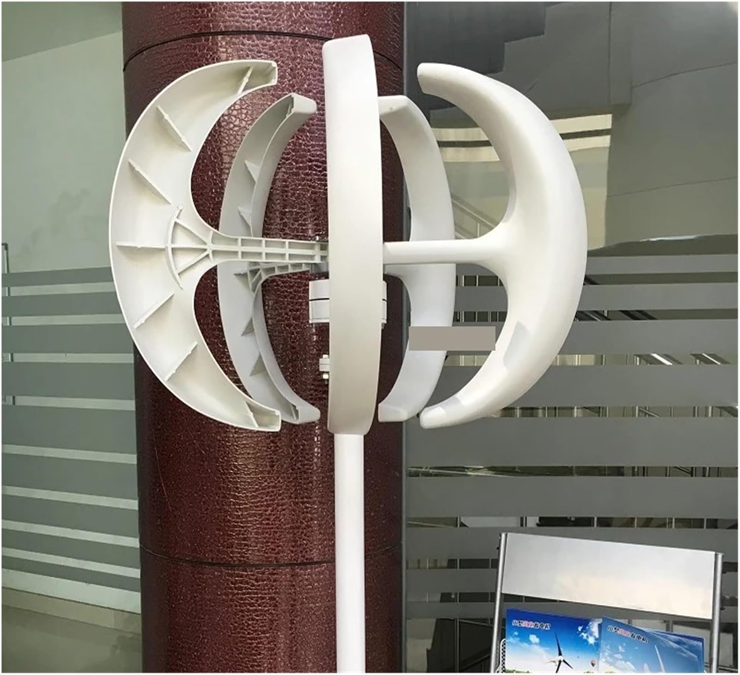 3000W 5000W 10000W Small Vertical Axis Wind Turbine Generator 8KW 12V 24V 48V Low Noise Windmill with MPPT for Farm RV Low Starting Speed for Home(White,24V_5KW)