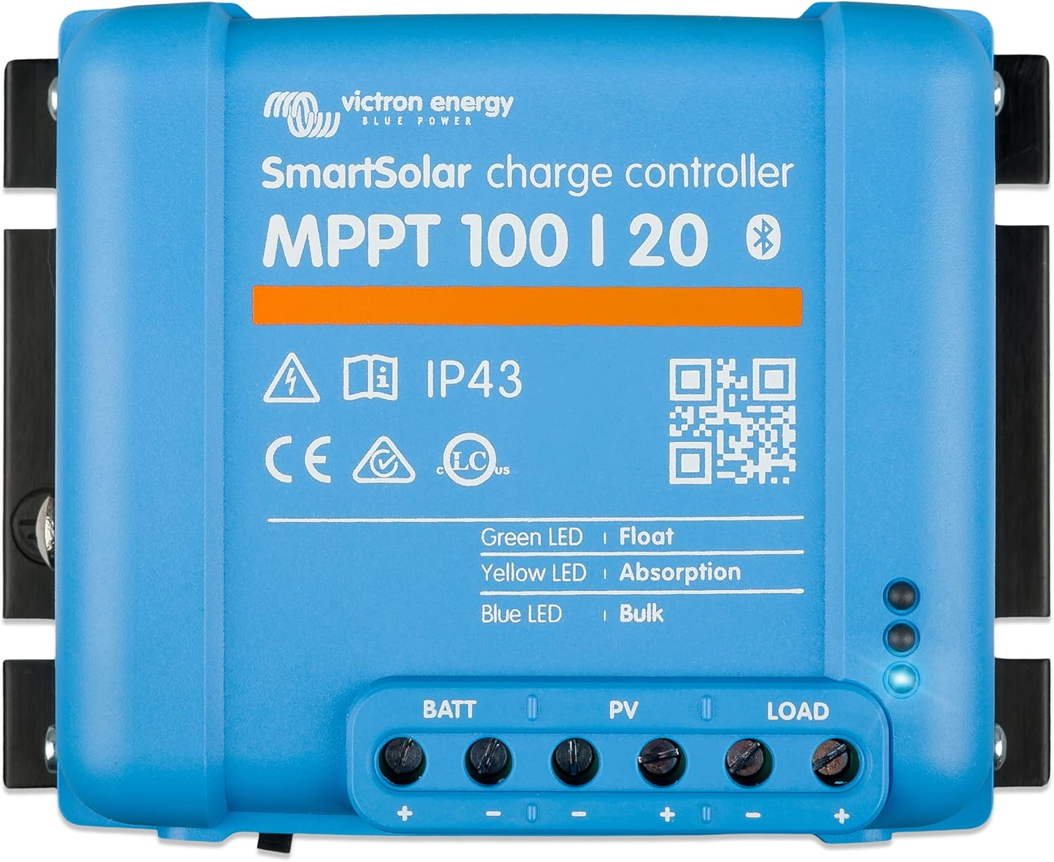 Victron Energy SmartSolar MPPT Solar Charge Controller (Bluetooth) - Charge Controllers for Solar Panels - 100V, 20 amp, 48-Volt