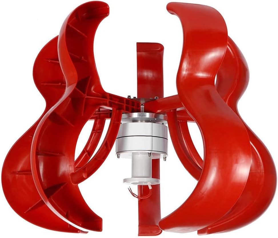 3 Phase AC Permanent Magnet Wind Generator Kit 10000W 12V/24V/48V/220V 4 Blade Wind Vertical Axis Generator with Controller for Outdoor